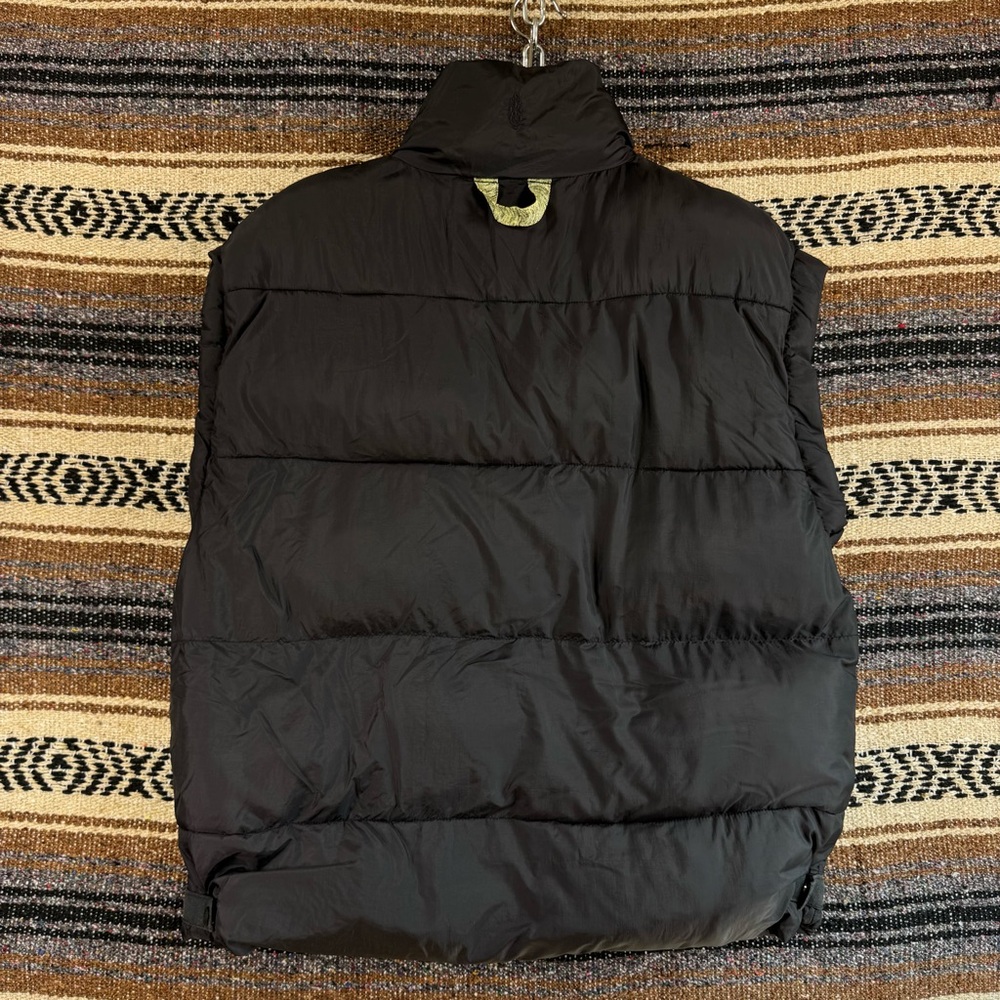 Free People FP Movement Puffer Vest XS Black Oversized Boxy Quilted Gorpcore - Picture 2 of 9